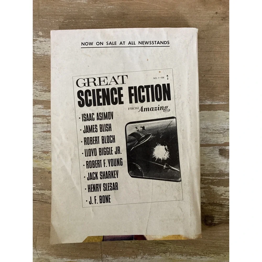 Vintage sci fi science fiction pulp magazine Fantastic 1966 All Star Issue EVC